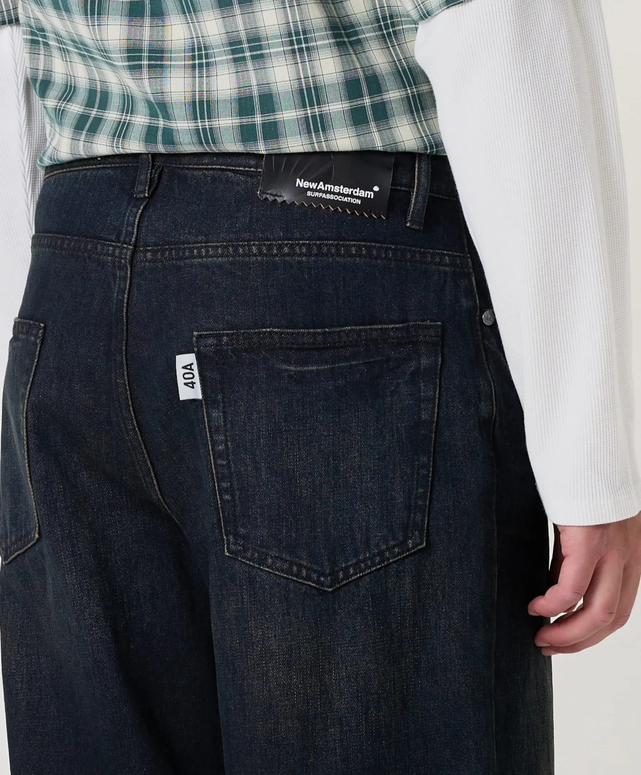 40A Denim Dark heren broek blauw