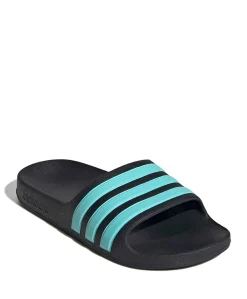 ADILETTE AQUA K jongens badslipper zwart