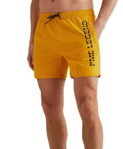 AIRFRAME SWIMSHORTS BIG LOGO PRINT heren zwembroek geel