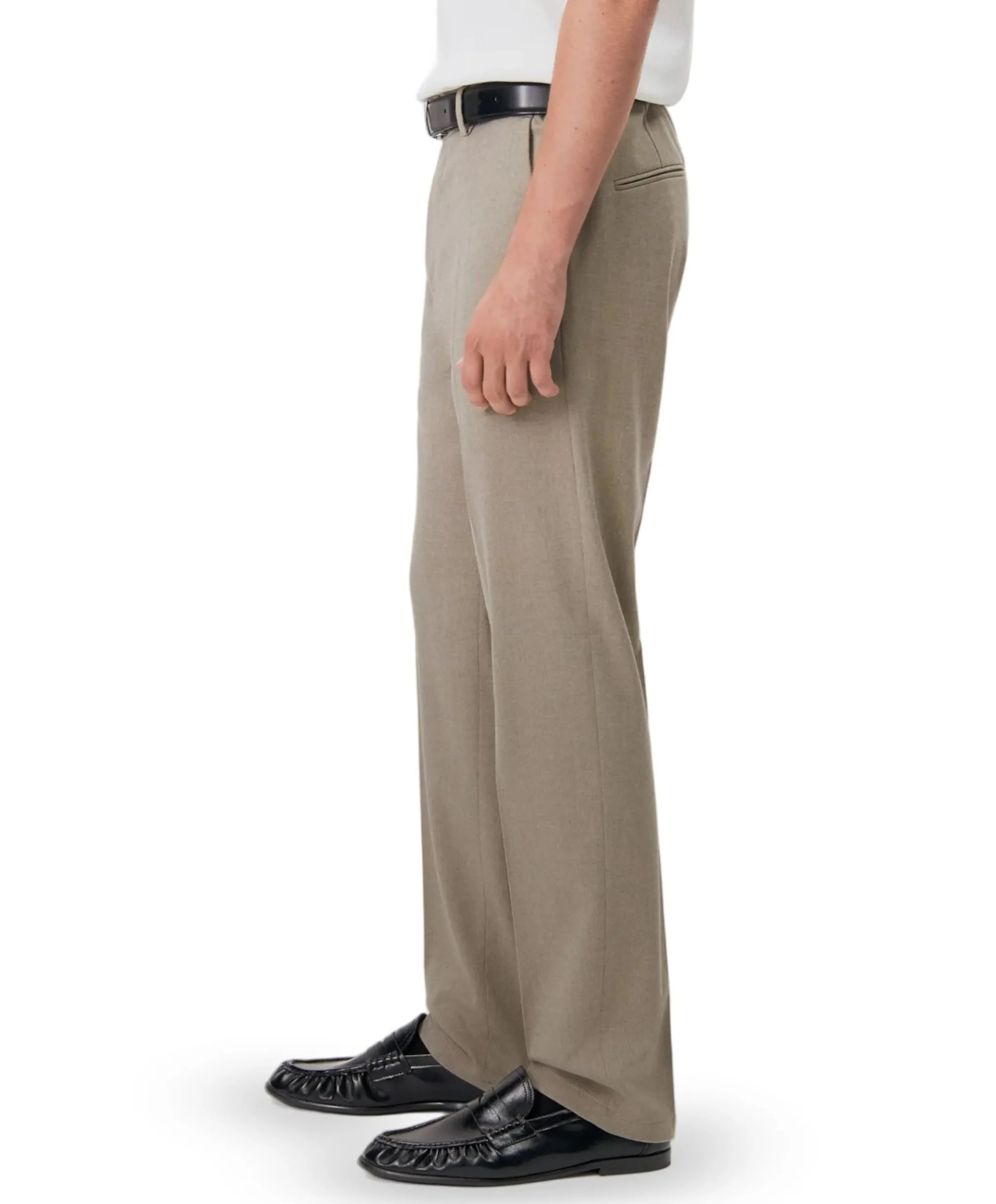 AJEND_RGLR heren pantalon beige