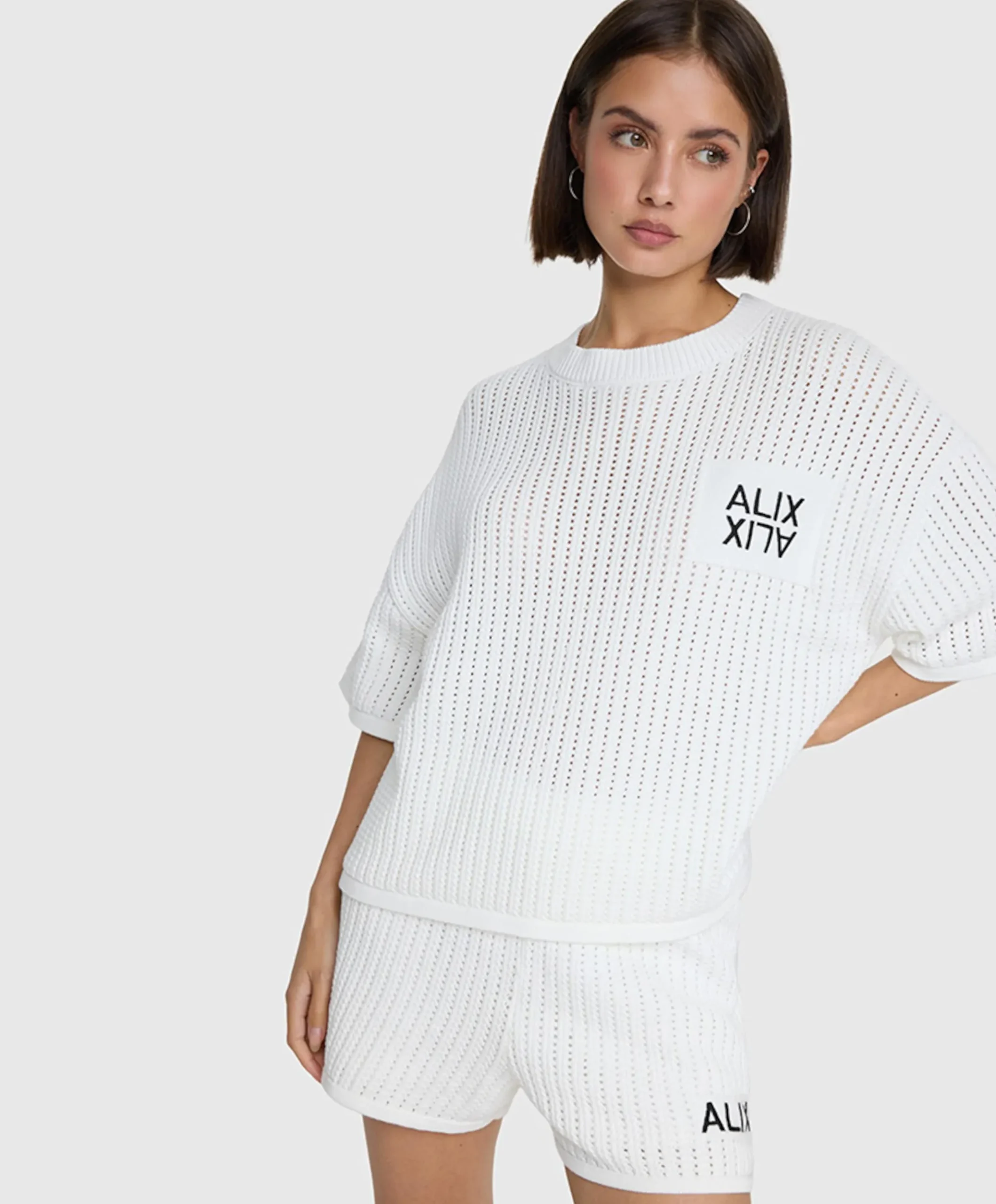 AJOUR SHORTS dames korte broek ecru