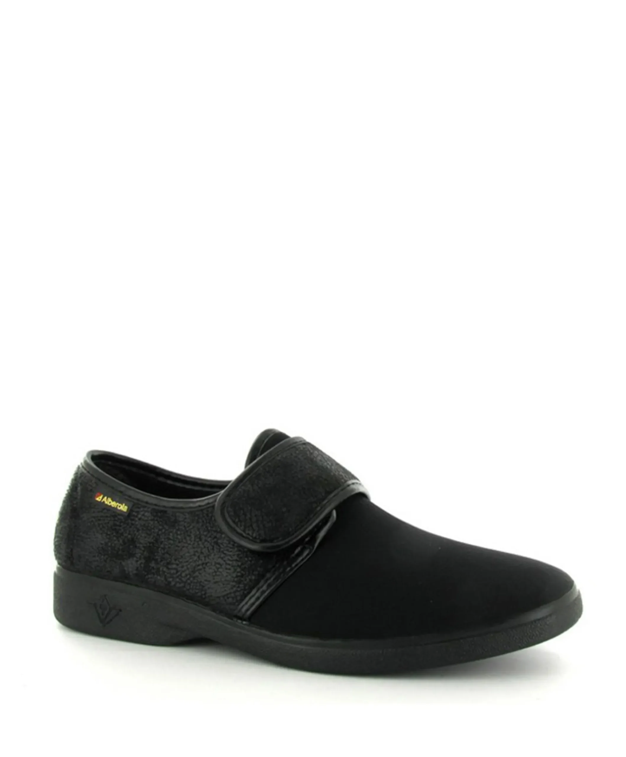 Alberola T4142 stretchpantoffel heren pantoffels zwart