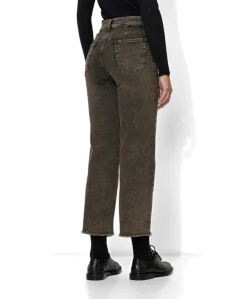 Audrey Straight Pocket dames jeans grijs