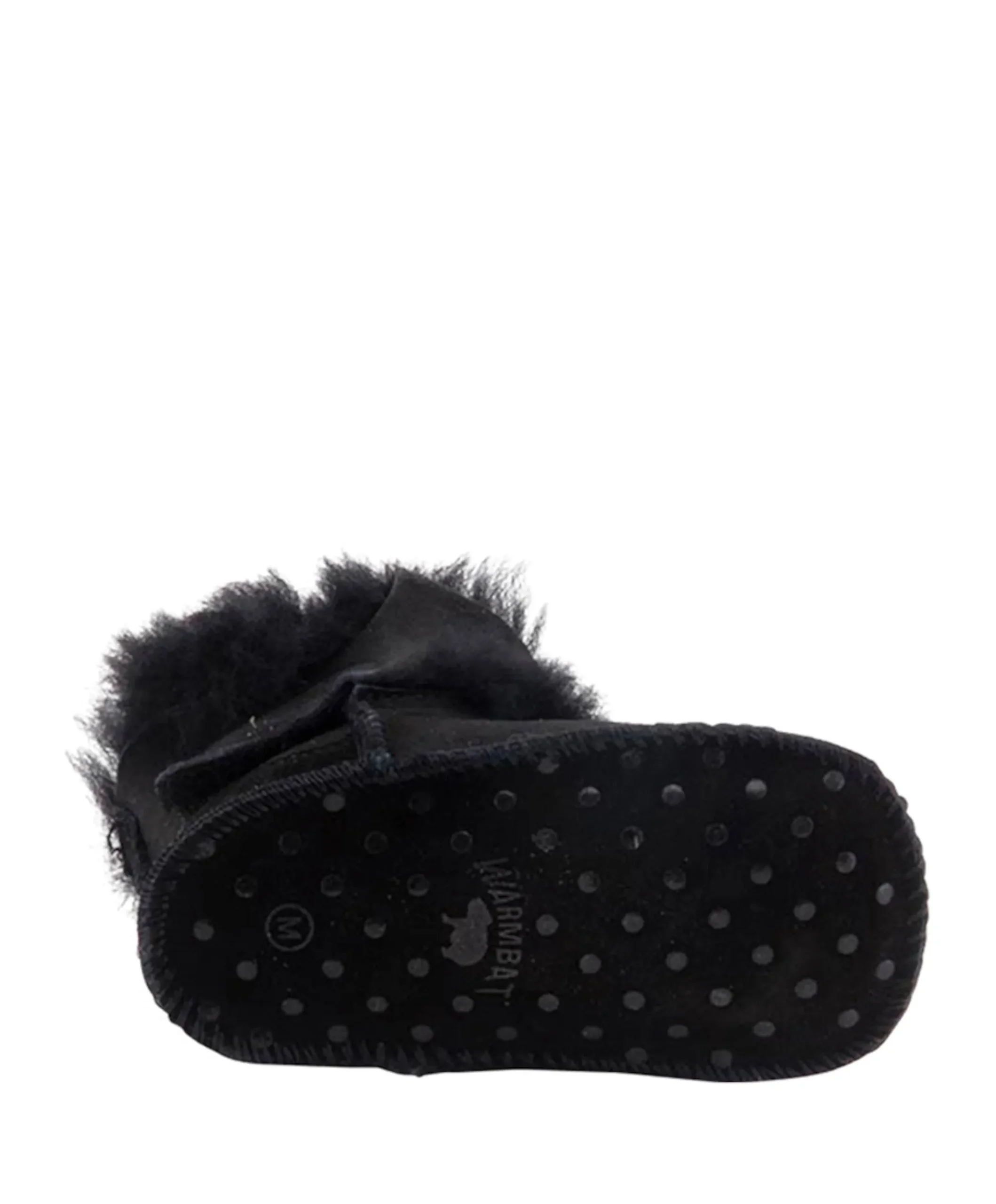 Baby bootie jongens pantoffels zwart