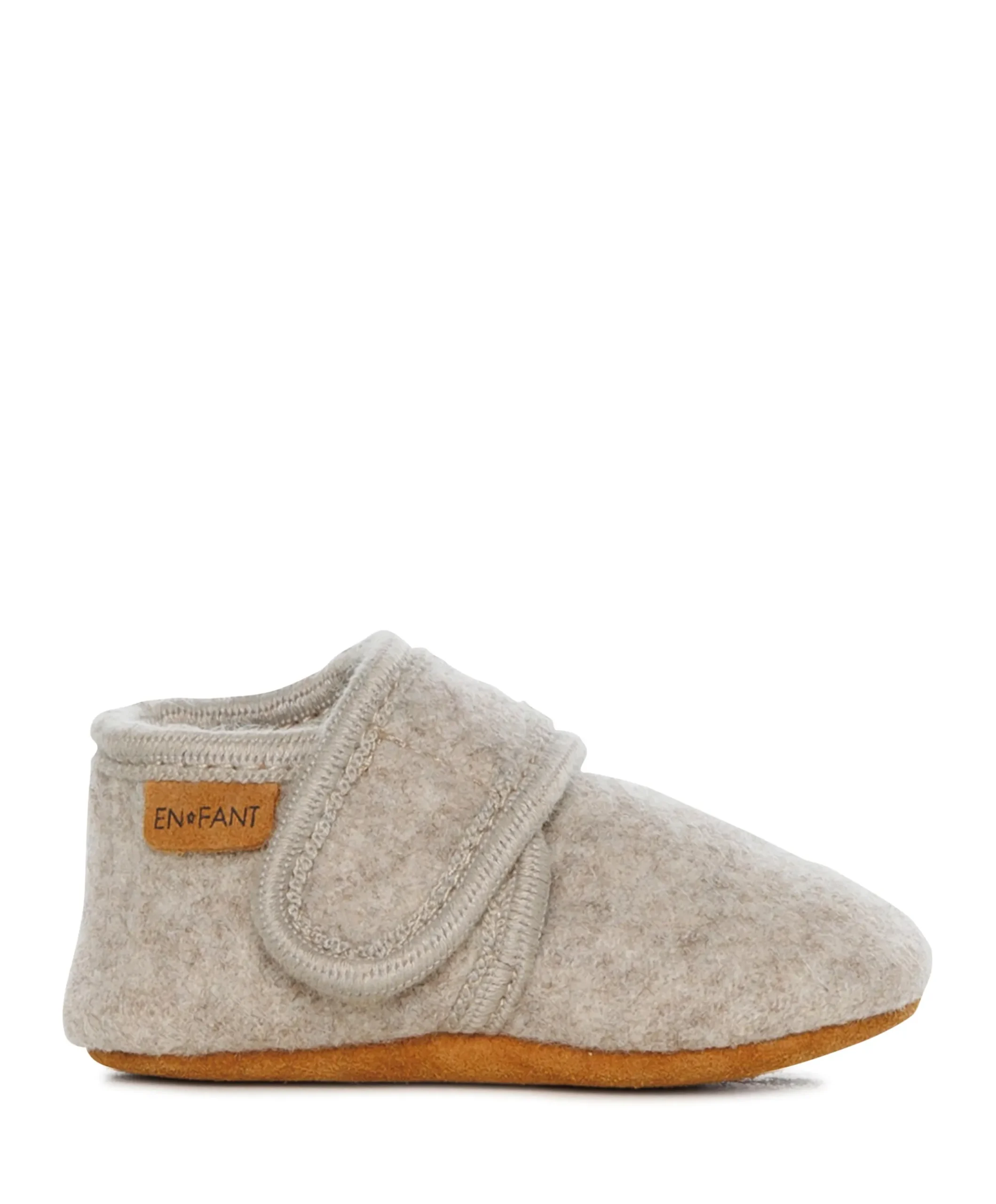 Baby wool pantoffels beige