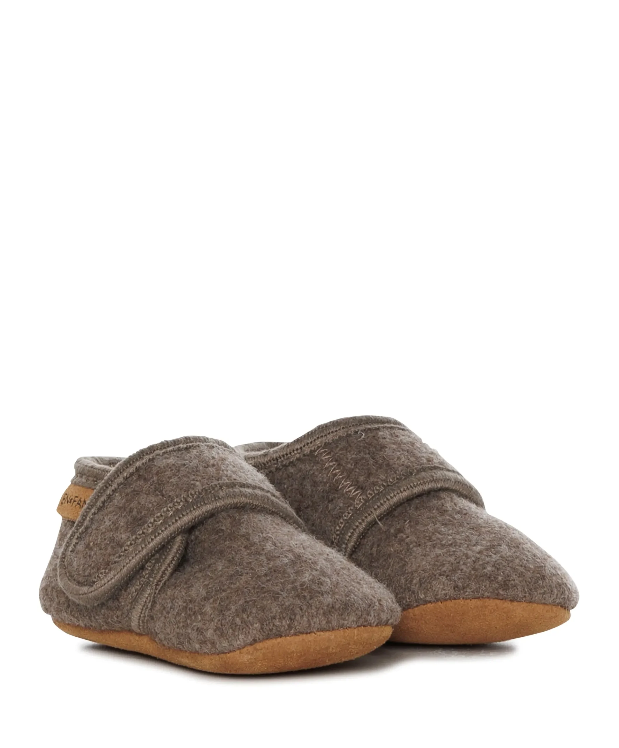 Baby wool pantoffels bruin