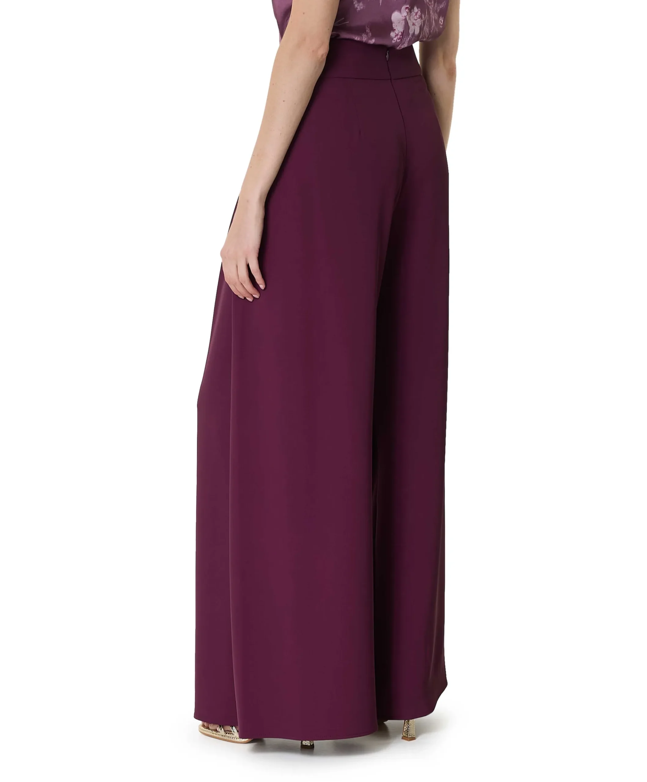 BACI PAREO.F001-P - Pantalone dames broek bordeaux