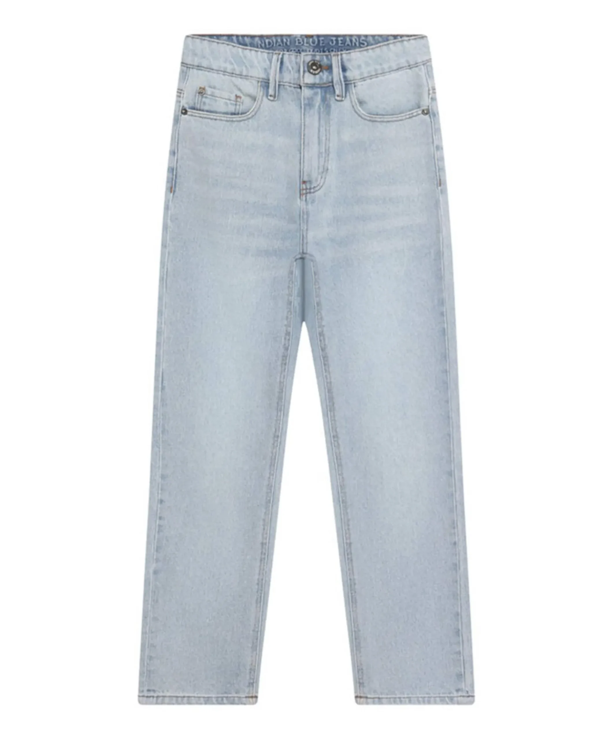 Baggy Straight Fit jongens jeans blauw