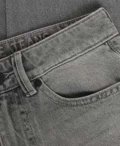 Baggy Straight Fit jongens jeans grijs