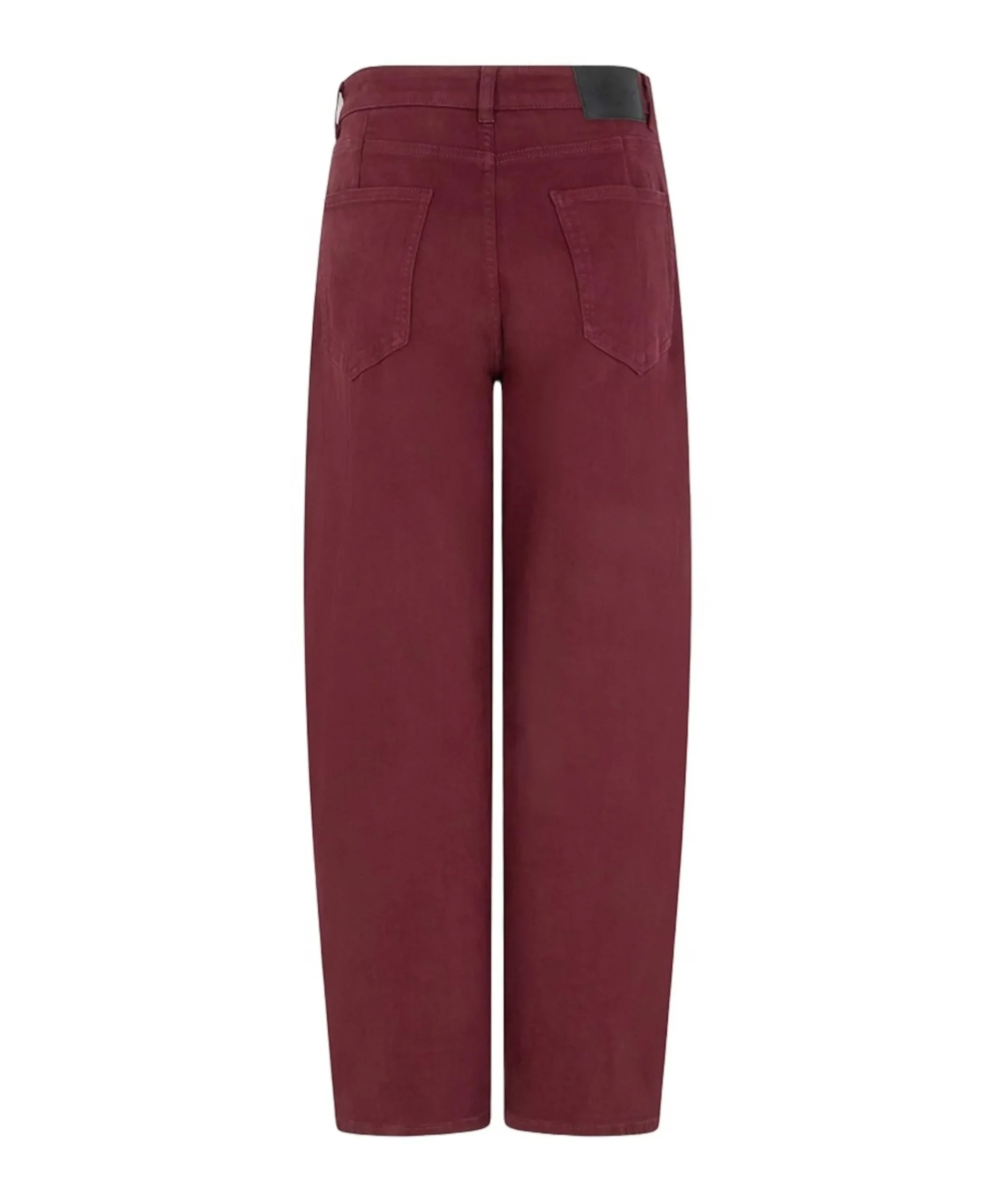 Barrel denim dames jeans bordeaux