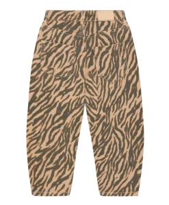 Barrel Fit Animal meisjes jeans beige