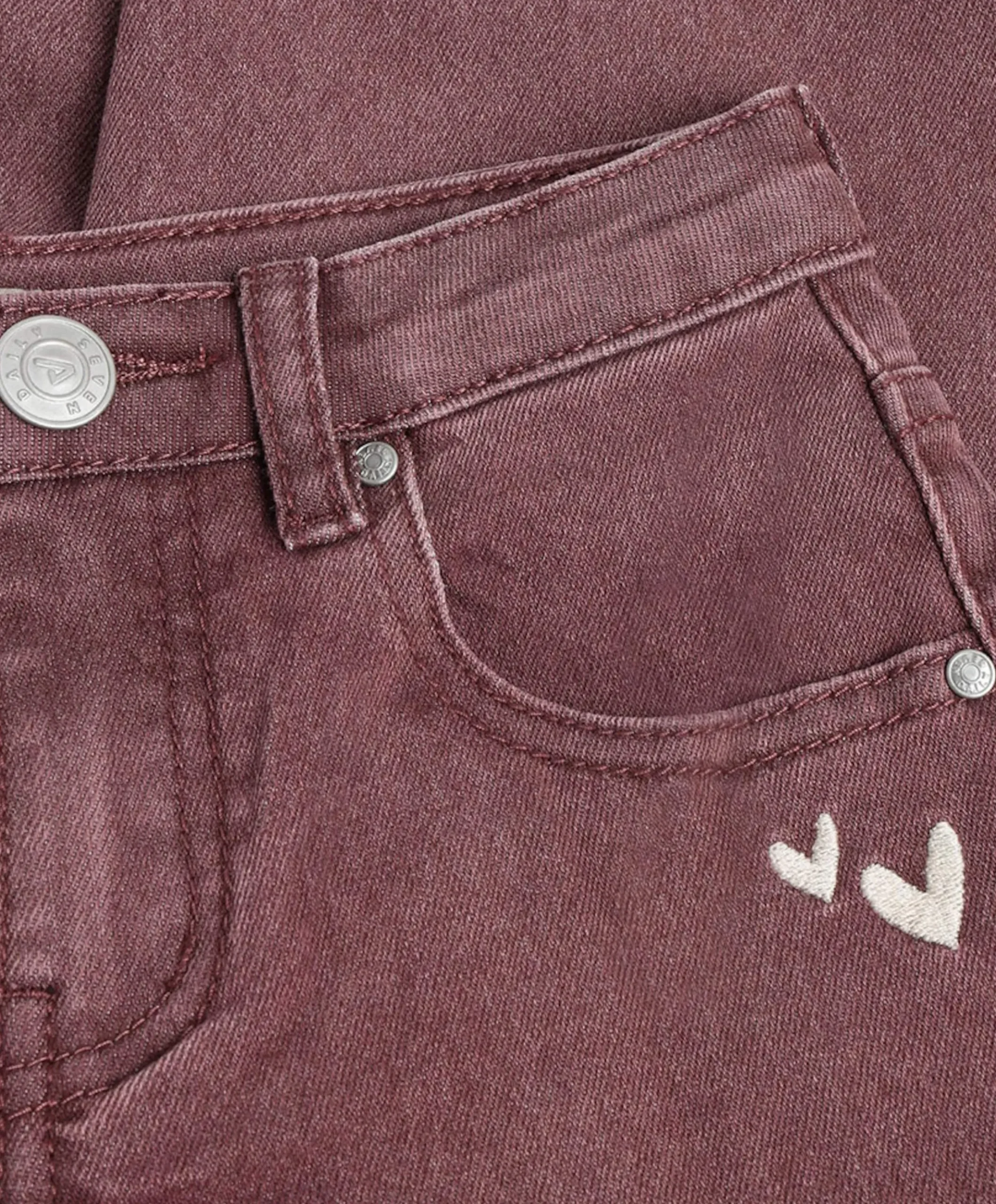Barrel Fit Washed meisjes jeans paars