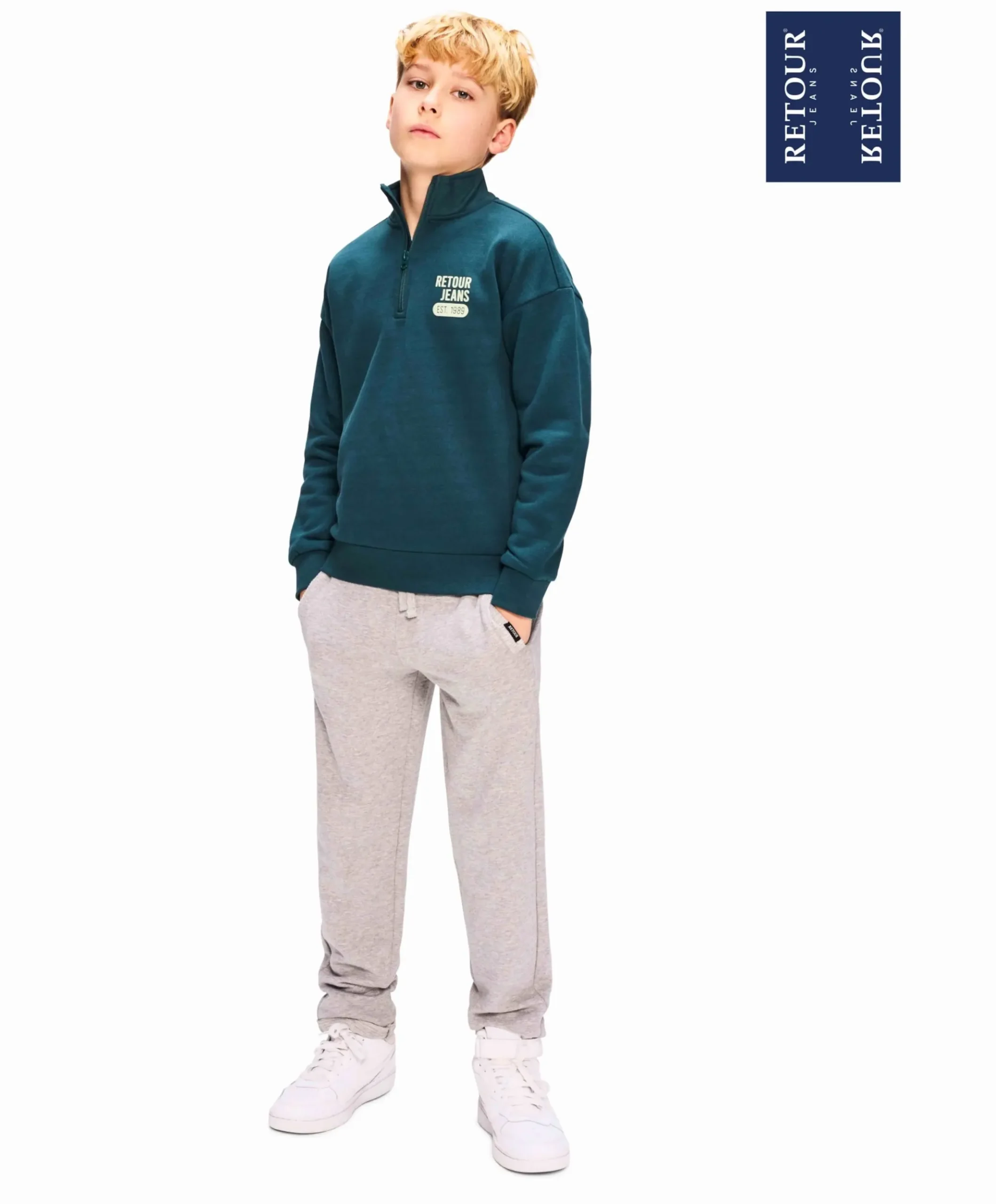 Barry jongens broek grijs