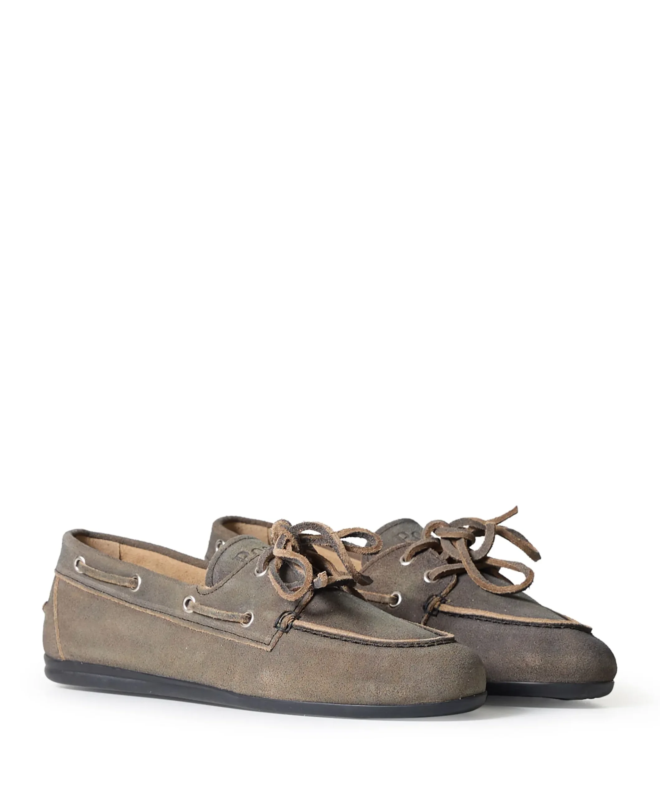 Boat Loafer Brushed dames mocassins grijs