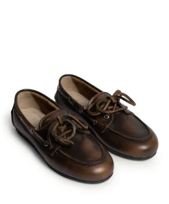 Boat Loafer Brushed dames mocassins bruin