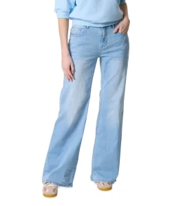 Brielle Flare Denim light blue dames jeans blauw