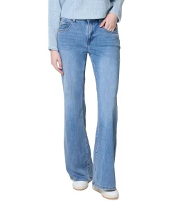 Brielle Flare Denim light stone dames jeans blauw