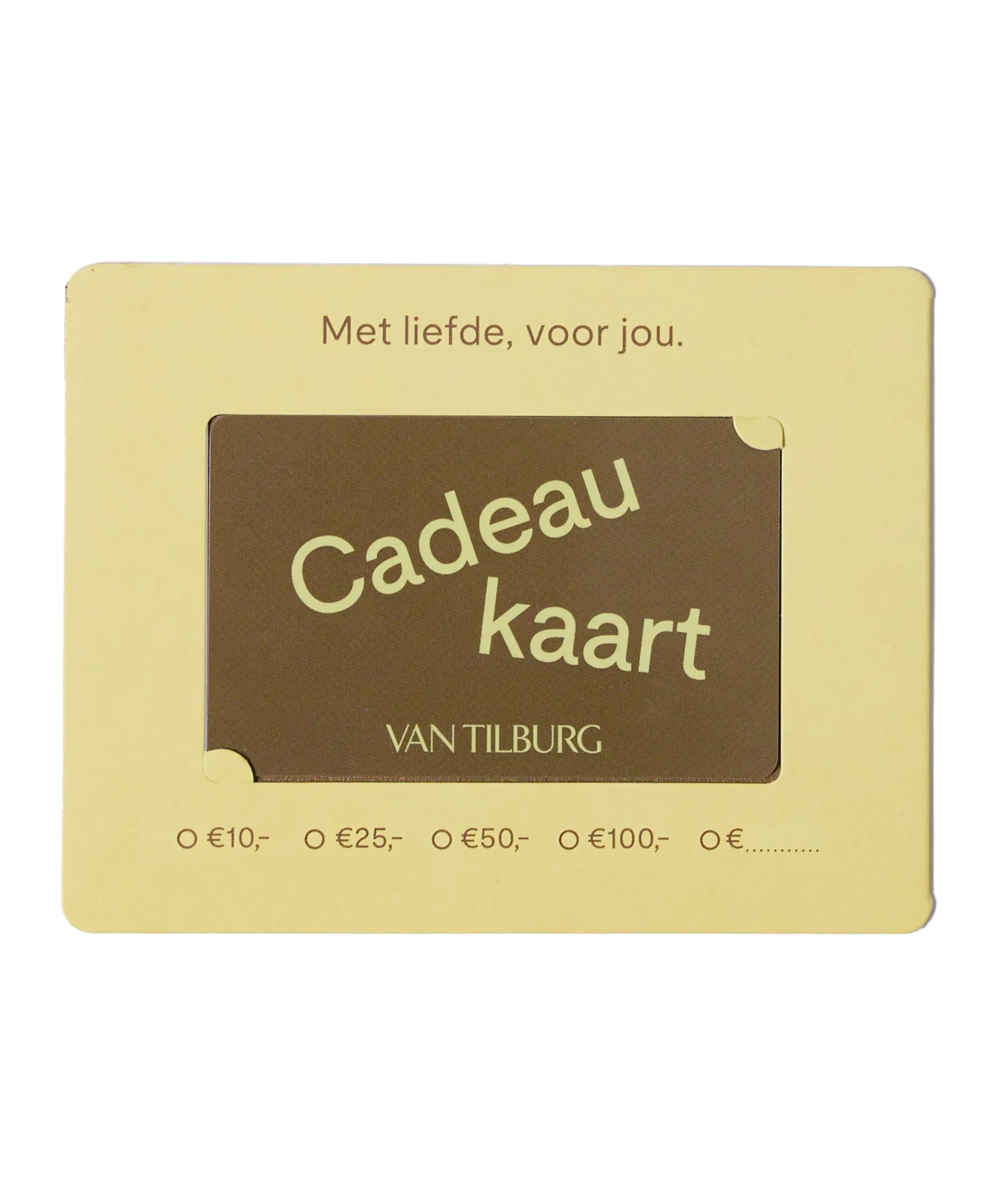 Cadeaukaart geel