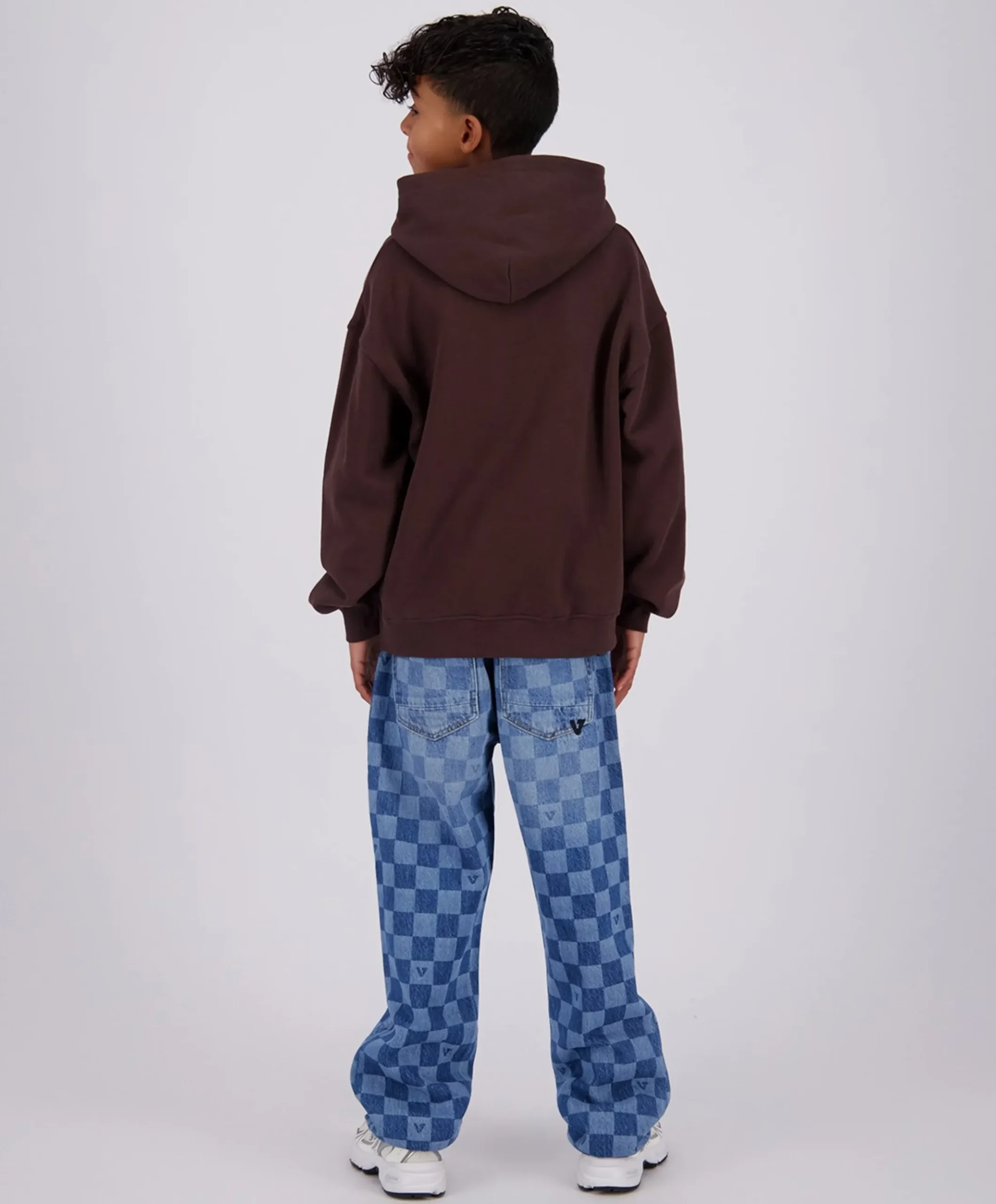 Cadore check jongens jeans blauw