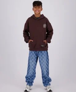 Cadore check jongens jeans blauw
