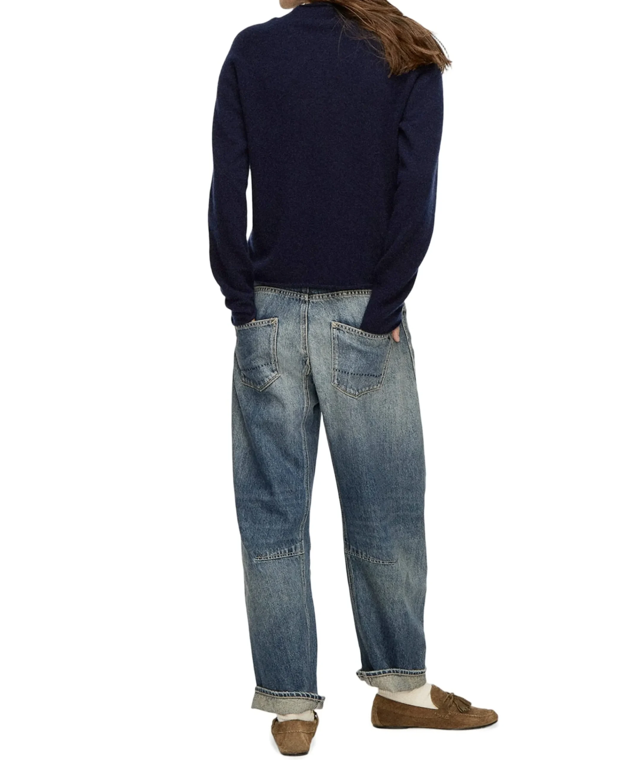 CARGO HISAKO dames jeans blauw