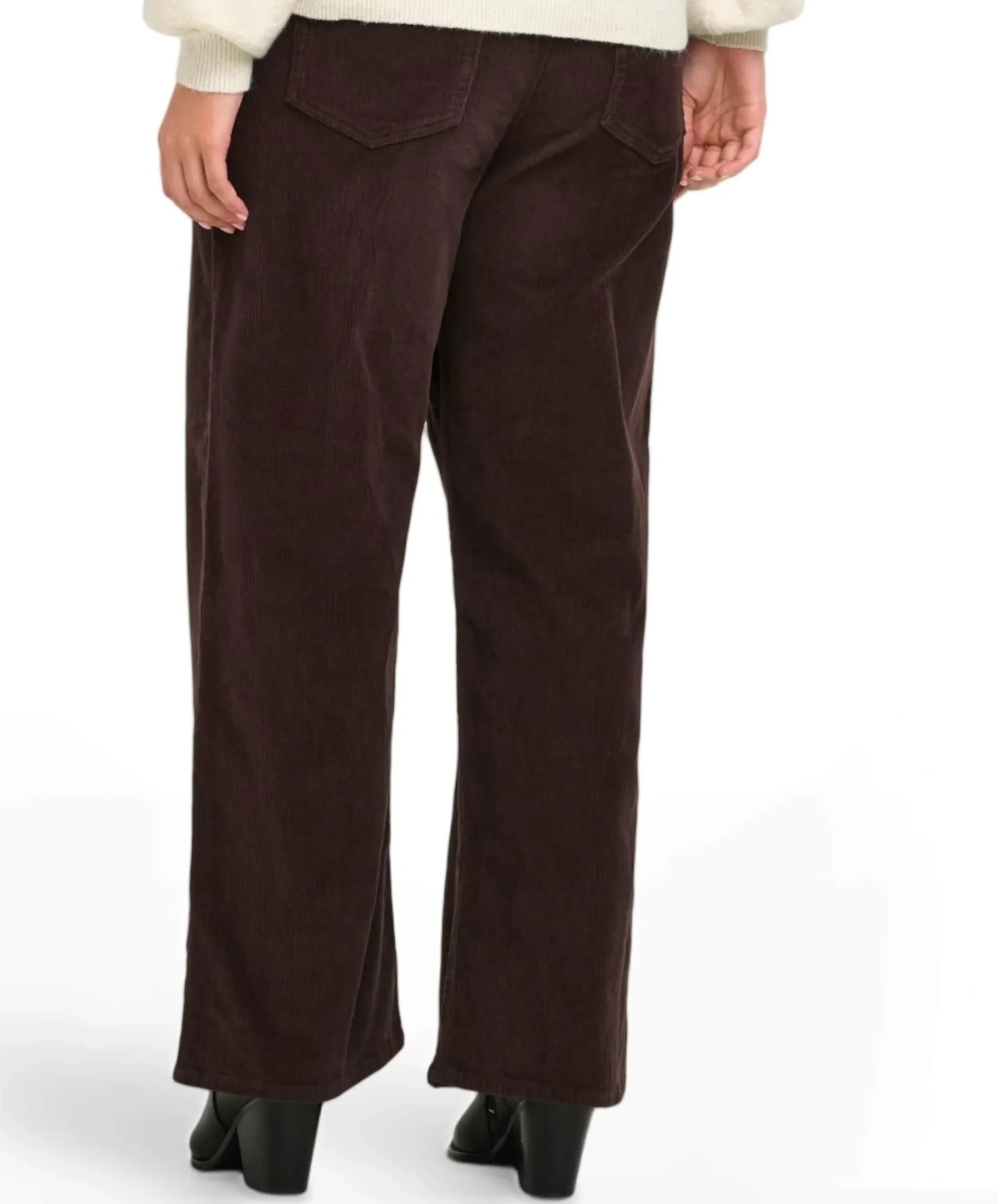 CARHOPE GLOBAL EX HW WIDE CORD PNT dames broek bruin