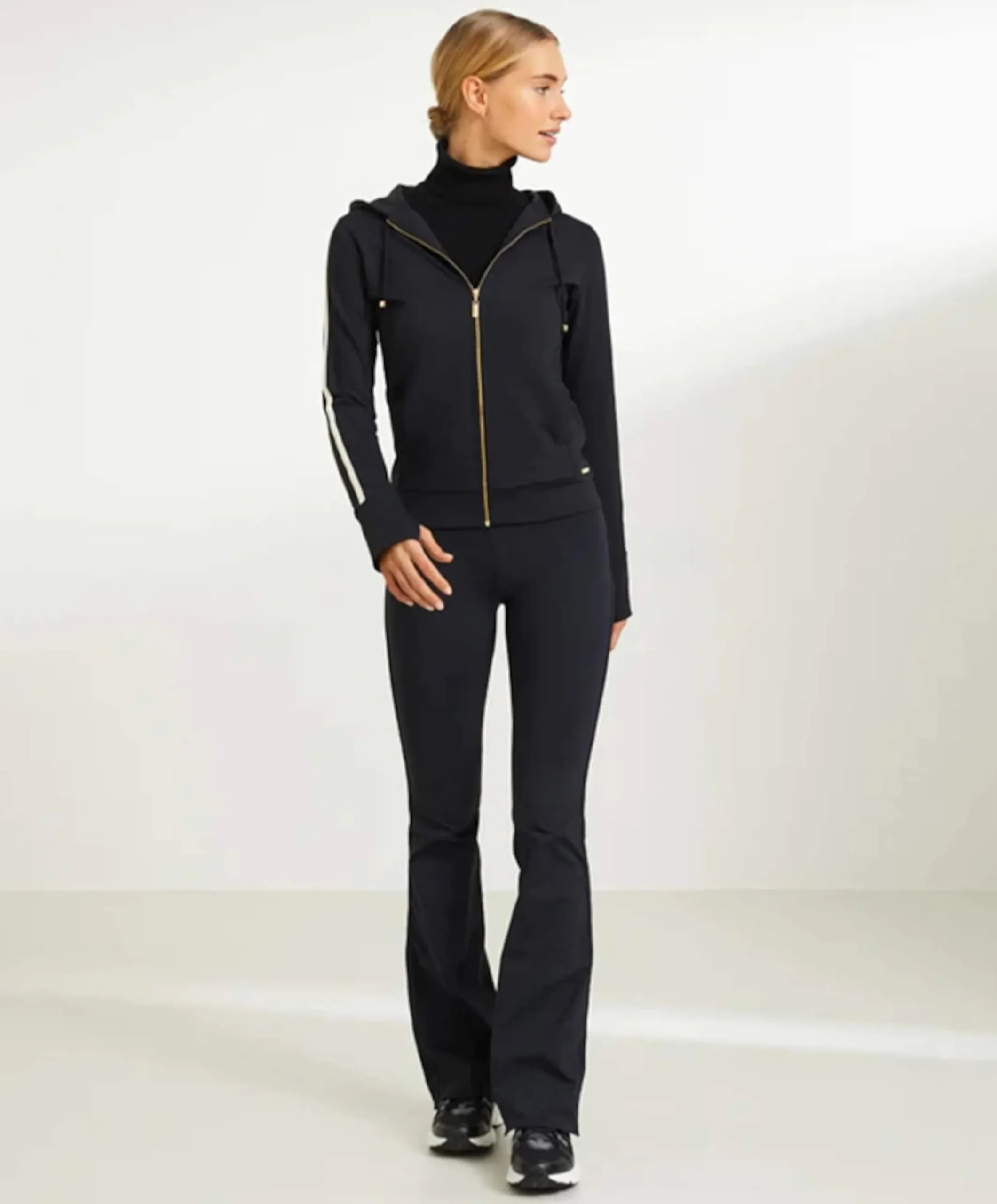 Celine Flared Leggings dames tights zwart