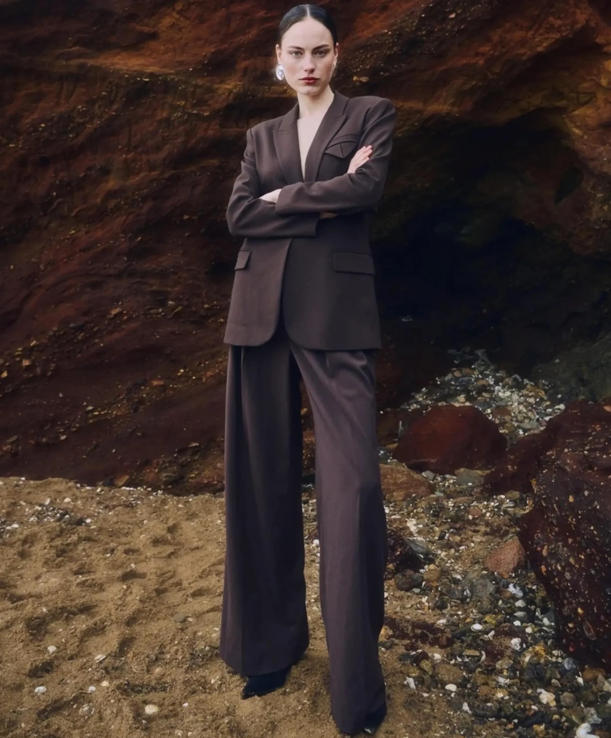 CMTailor-pants dames broek bruin