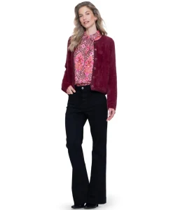 Coloured dames jeans zwart