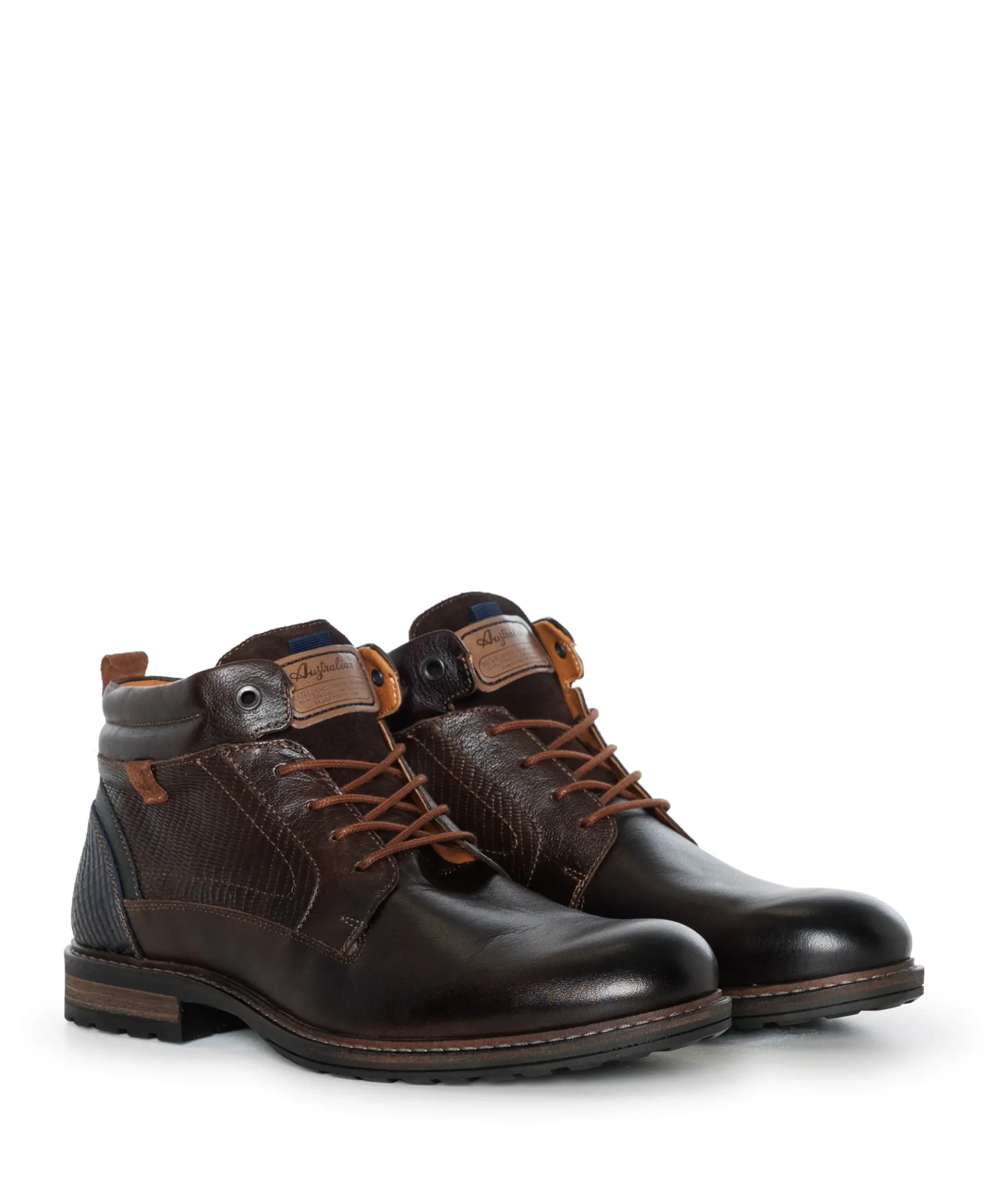 Conley heren veterboots bruin