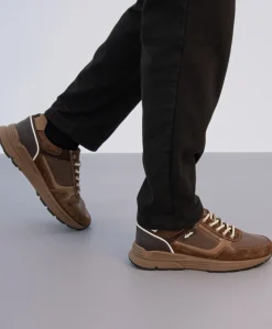 Connery heren sneakers bruin