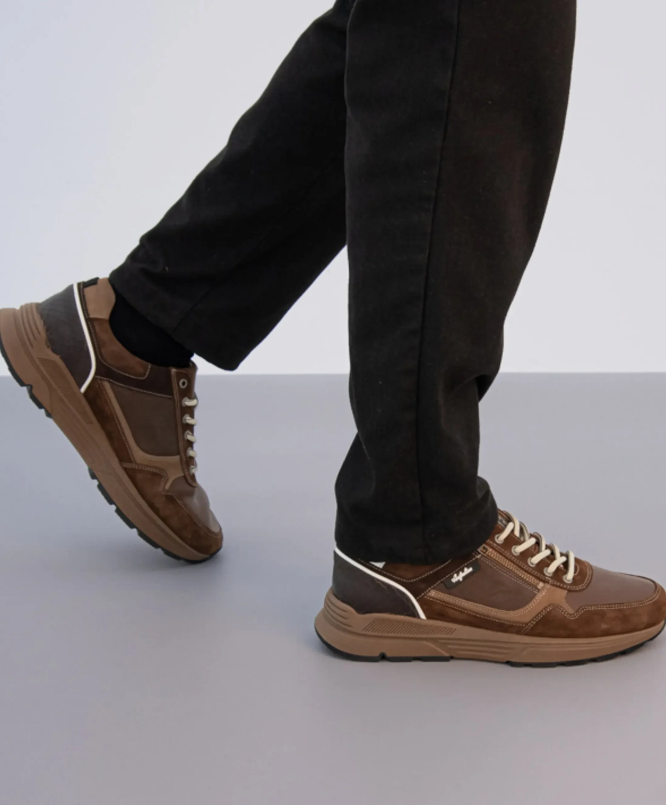 Connery heren sneakers bruin