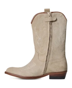 Country cuero meisjes laarzen beige