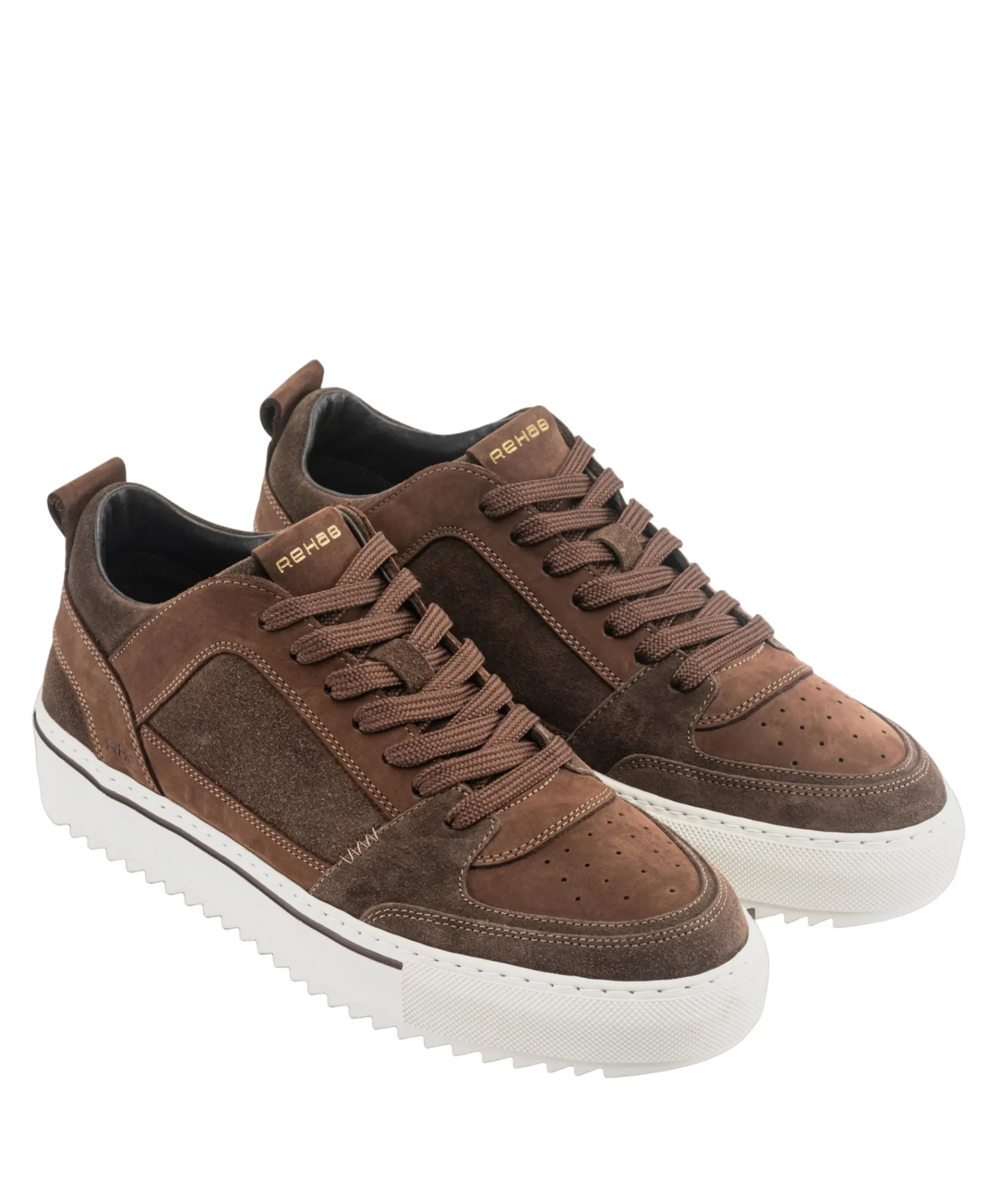 CREON MIX heren sneakers bruin