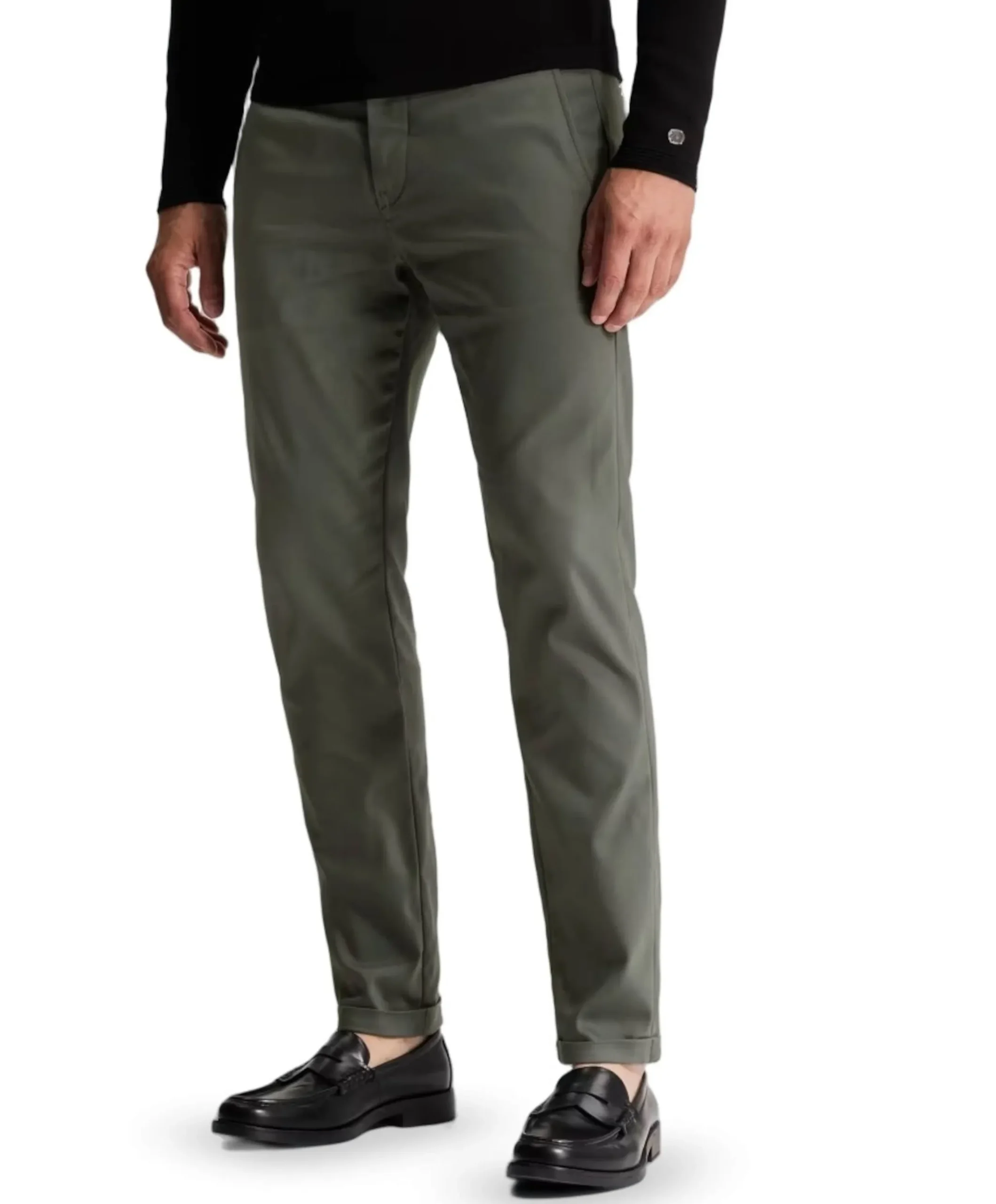 CYLAS TAPERED CHINO MEGDA POWER heren broek groen