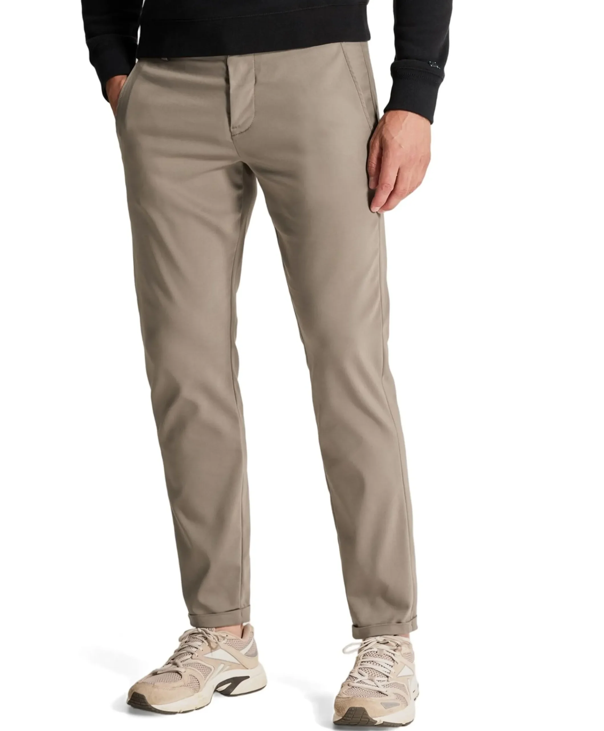 CYLAS TAPERED CHINO MEGDA POWER heren broek bruin
