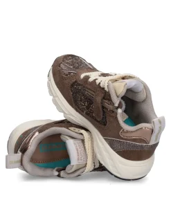 Daan Dash meisjes sneakers bruin