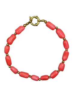 Dames armband roze