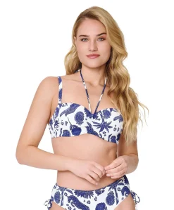 Dames bikinitop blauw