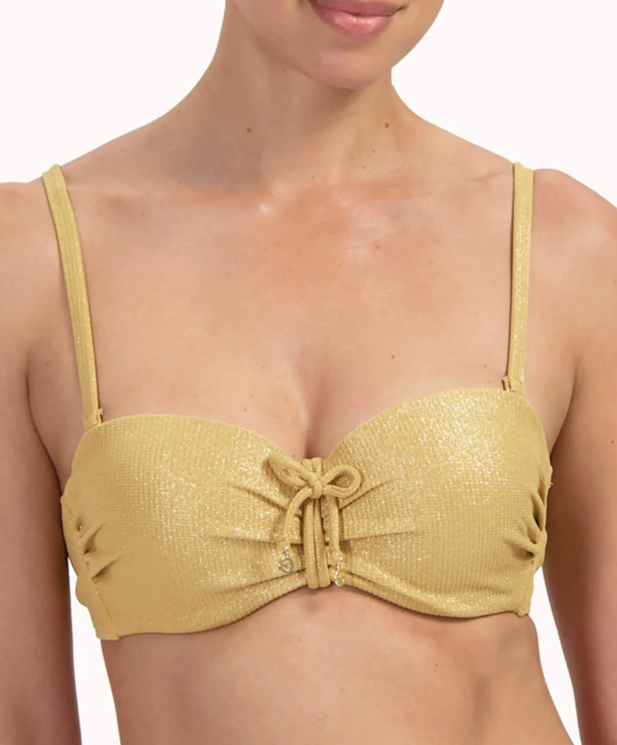 Dames bikinitop goud