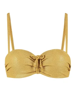 Dames bikinitop goud