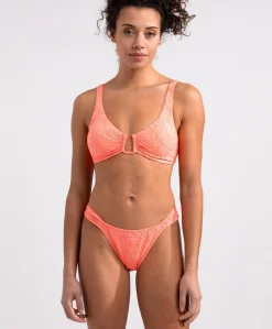 Dames bikinitop oranje