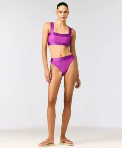 Dames bikinitop paars