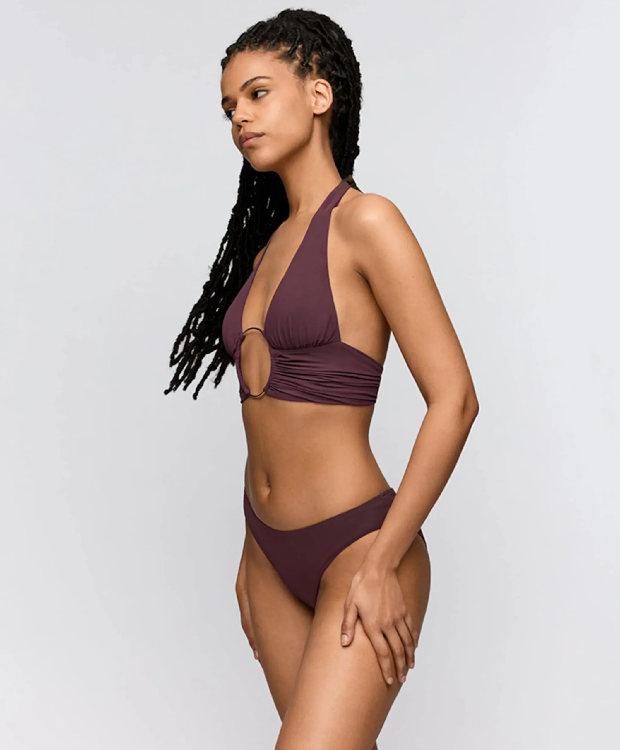 Dames bikinitop paars