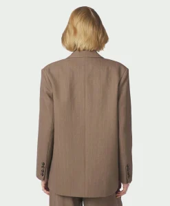 Dames blazer beige