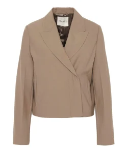 Dames blazer beige