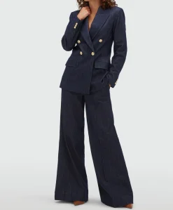 Dames blazer blauw