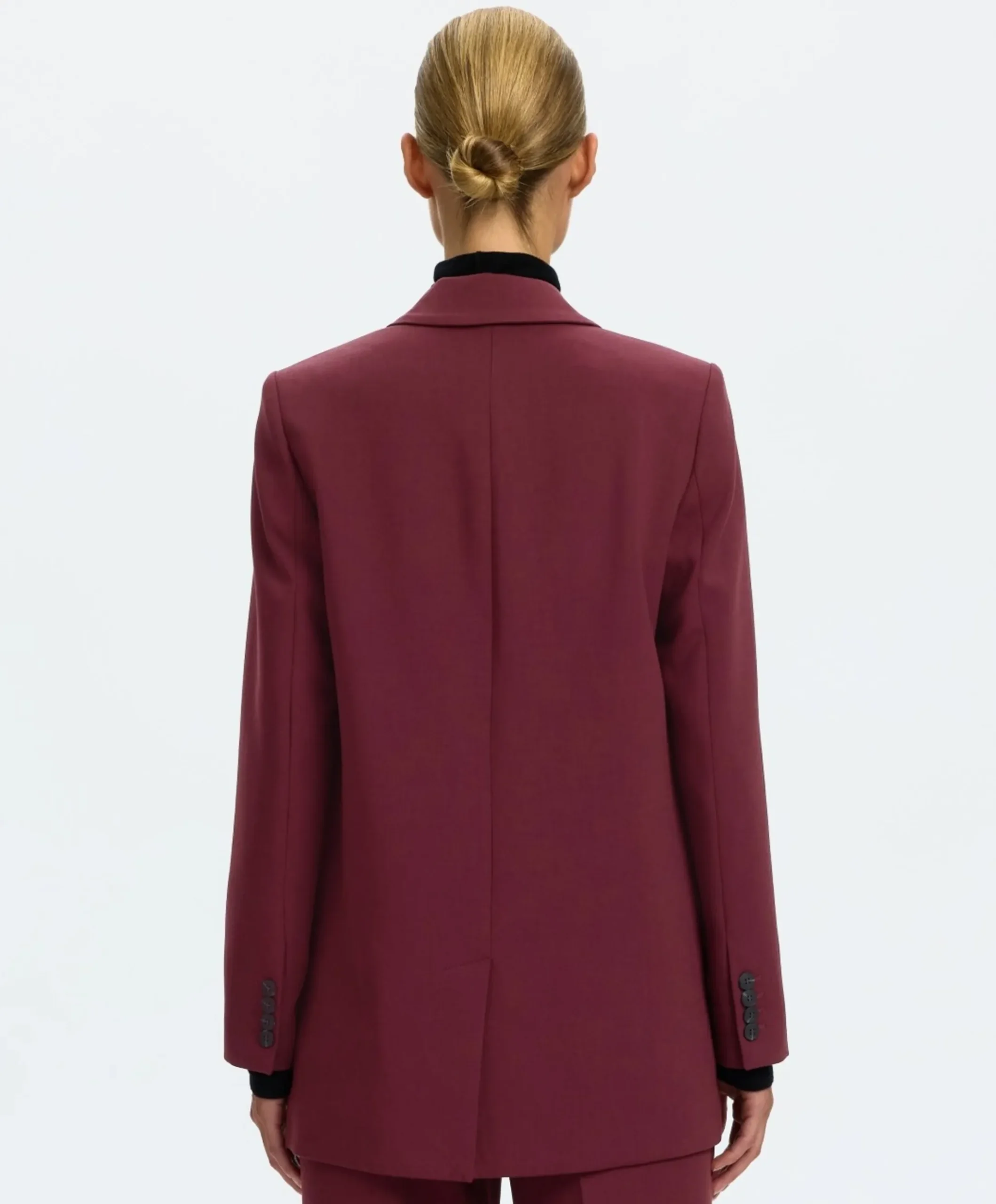 Dames blazer bordeaux
