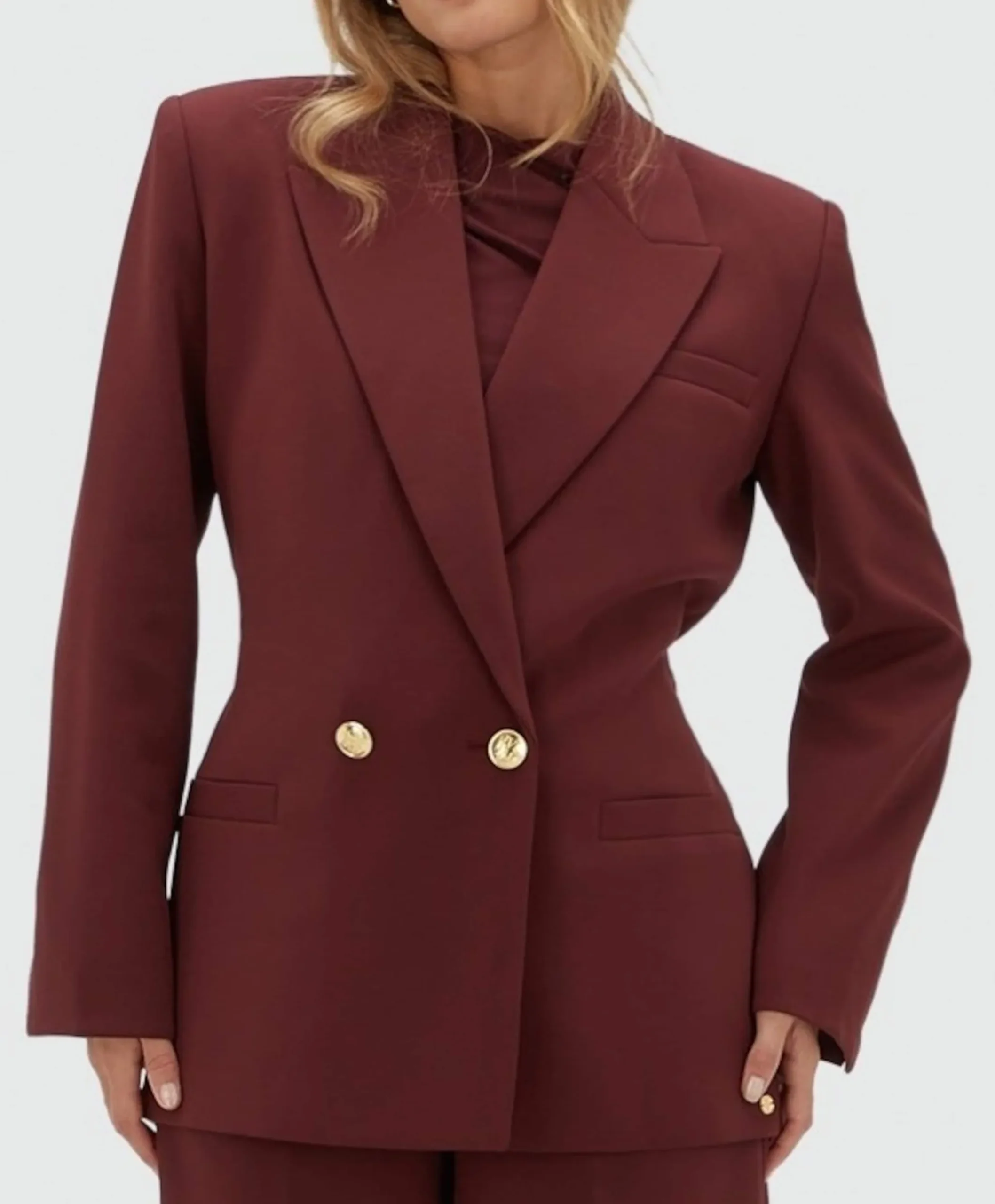 Dames blazer bordeaux