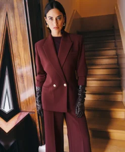 Dames blazer bordeaux